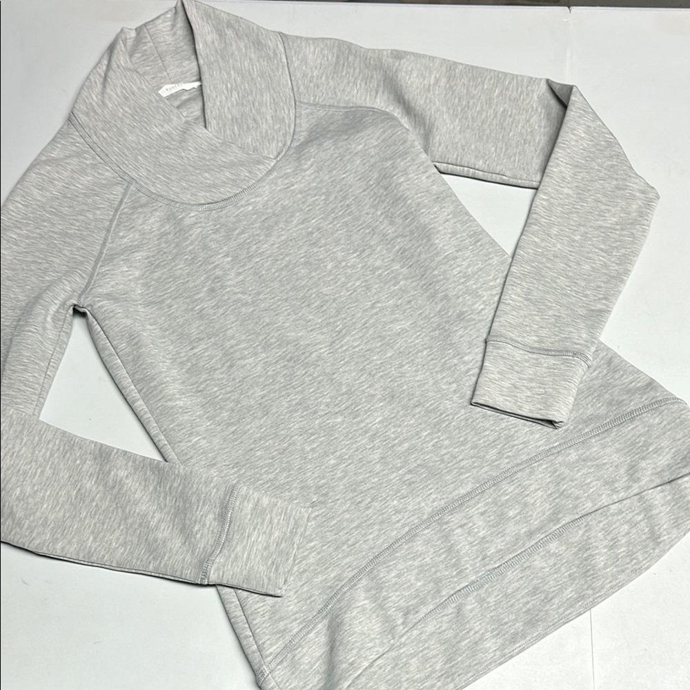 Athleta Gray Cowl Neck Long Sleeve Top XXS